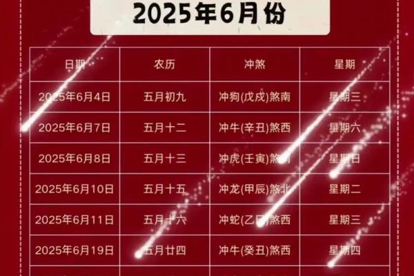 2025年6月黄道吉日查询 2025年6月结婚最佳日子